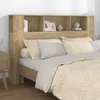Image de Armoire De Tête De Lit Chêne Sonoma 160x18,5x104,5 Cm Vidaxl