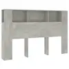 Image de Vidaxl armoire de tête de lit gris béton 160x18,5x104,5 cm