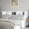 Image de Armoire De Tête De Lit Blanc 220x18,5x104,5 Cm Vidaxl