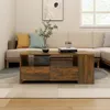 Image de Table Basse Chêne Fumé 102x55x42 Cm Bois D'ingénierie Vidaxl