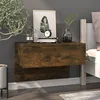 Image de Table De Chevet Murale Chêne Fumé Vidaxl