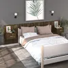 Image de Tables De Chevet Murales 2 Pcs Chêne Fumé Vidaxl