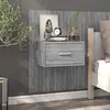 Image de Table De Chevet Murale Sonoma Gris Vidaxl