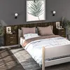 Image de Tables De Chevet Murales 2 Pcs Chêne Fumé Vidaxl