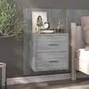 Image de Table De Chevet Murale Sonoma Gris Vidaxl