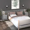 Image de Tables De Chevet Murales 2 Pcs Sonoma Gris Vidaxl