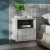 Image de Table De Chevet Murale Sonoma Gris Vidaxl
