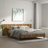 Image de Tête De Lit Murale Chêne Fumé 240x1,5x80 Cm Bois D'ingénierie Vidaxl