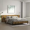 Image de vidaXL Tête de lit murale Chêne fumé 240x15x80 cm Bois dingénierie 816979