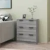 Image de Buffet Sonoma Gris 60x30x70 Cm Bois D'ingénierie Vidaxl