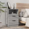 Image de vidaXL Table de chevet Sonoma gris Bois dingénierie 817041