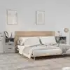 Image de Tables De Chevet 2 Pcs Sonoma Gris Bois D'ingénierie Vidaxl