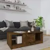 Image de Table Basse Chêne Fumé 102x50x36 Cm Bois D'ingénierie Vidaxl