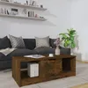 Image de vidaXL Table basse Chêne fumé 102x50x36 cm Bois dingénierie 817078