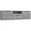 Image de Vidaxl meuble tv sonoma gris 140x35x40 cm bois d'ingénierie