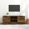 Image de vidaXL Meuble TV Chêne fumé 102x35x36 5 cm Bois dingénierie 817132