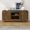 Image de Meuble Tv Chêne Fumé 102x35x45 Cm Bois D'ingénierie Vidaxl