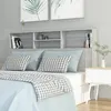 Image de Armoire De Tête De Lit Sonoma Gris 160x19x103,5 Cm Vidaxl