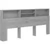 Image de Armoire De Tête De Lit Sonoma Gris 220x19x103,5 Cm Vidaxl