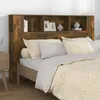 Image de vidaXL Armoire de tête de lit chêne fumé 160x185x1045 cm 817273