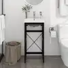 Image de Cadre De Lavabo De Salle De Bain Vasque À Encastrer Noir Fer Vidaxl