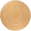 Image de vidaXL Tapis Jute tressé 180 cm Rond 343584