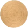 Image de Tapis Jute Tressé 240 Cm Rond Vidaxl