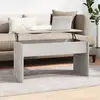 Image de Table Basse Gris Béton 102x50,5x52,5 Cm Bois D'ingénierie Vidaxl