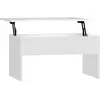 Image de Table Basse Blanc 80x50,5x41,5 Cm Bois D'ingénierie Vidaxl