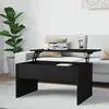 Image de Table Basse Noir 80x50,5x41,5 Cm Bois D'ingénierie Vidaxl