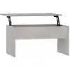 Image de Table Basse Gris Béton 80x50,5x41,5 Cm Bois D'ingénierie Vidaxl