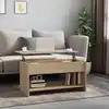 Image de Table Basse Chêne Sonoma 102x50x52,5 Cm Bois D'ingénierie Vidaxl