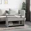 Image de Table Basse Gris Béton 102x50x52,5 Cm Bois D'ingénierie Vidaxl