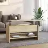 Image de Table Basse Chêne Sonoma 80x50x40 Cm Bois D'ingénierie Vidaxl