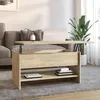 Image de vidaXL Table basse Chêne sonoma 80x50x40 cm Bois dingénierie 809659