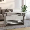 Image de vidaXL Table basse Gris béton 80x50x40 cm Bois dingénierie 809660