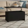 Image de Table Basse Noir 102x55,5x52,5 Cm Bois D'ingénierie Vidaxl