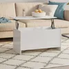 Image de Table Basse Blanc Brillant 102x55,5x52,5 Cm Bois D'ingénierie Vidaxl