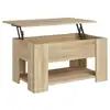 Image de Vidaxl table basse chêne sonoma 79x49x41 cm bois d'ingénierie