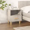 Image de Table De Chevet Gris Béton 40x35x47 Cm Vidaxl
