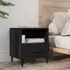 Image de Table De Chevet Noir Bois D'ingénierie Vidaxl