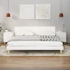 Image de Tables De Chevet 2 Pcs Blanc Bois D'ingénierie Vidaxl