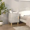 Image de Table De Chevet Gris Béton Bois D'ingénierie Vidaxl