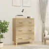 Image de Buffet Chêne Sonoma 70x34x90 Cm Bois D'ingénierie Vidaxl