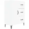 Image de Buffet Blanc 69,5x34x90 Cm Bois D'ingénierie Vidaxl