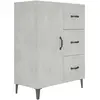 Image de Buffet Gris Béton 69,5x34x90 Cm Bois D'ingénierie Vidaxl