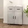 Image de Buffet Gris Béton 69,5x34x90 Cm Bois D'ingénierie Vidaxl