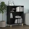 Image de Buffet Noir 69,5x32,5x90 Cm Bois D'ingénierie Vidaxl