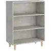 Image de Buffet Gris Béton 69,5x32,5x90 Cm Bois D'ingénierie Vidaxl