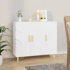 Image de 812492 vidaXL Buffet Blanc 90x34x80 cm Bois dingénierie